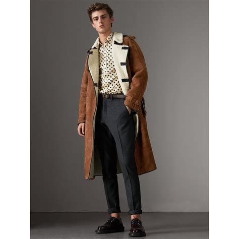 burberry lammfelljacke herren|Luxury Winter Selection for Men .